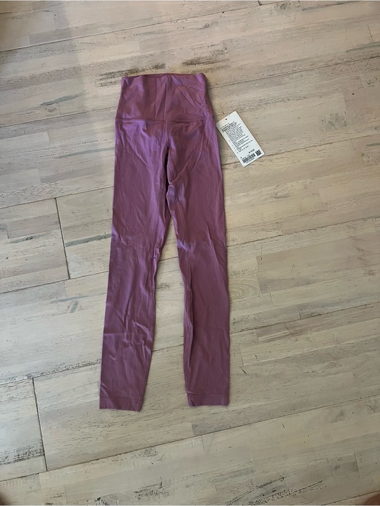 lululemon athletica Pants - lululemon athletica Align Ribbed HR Pant 25”- Mauve (Pink/Purple)